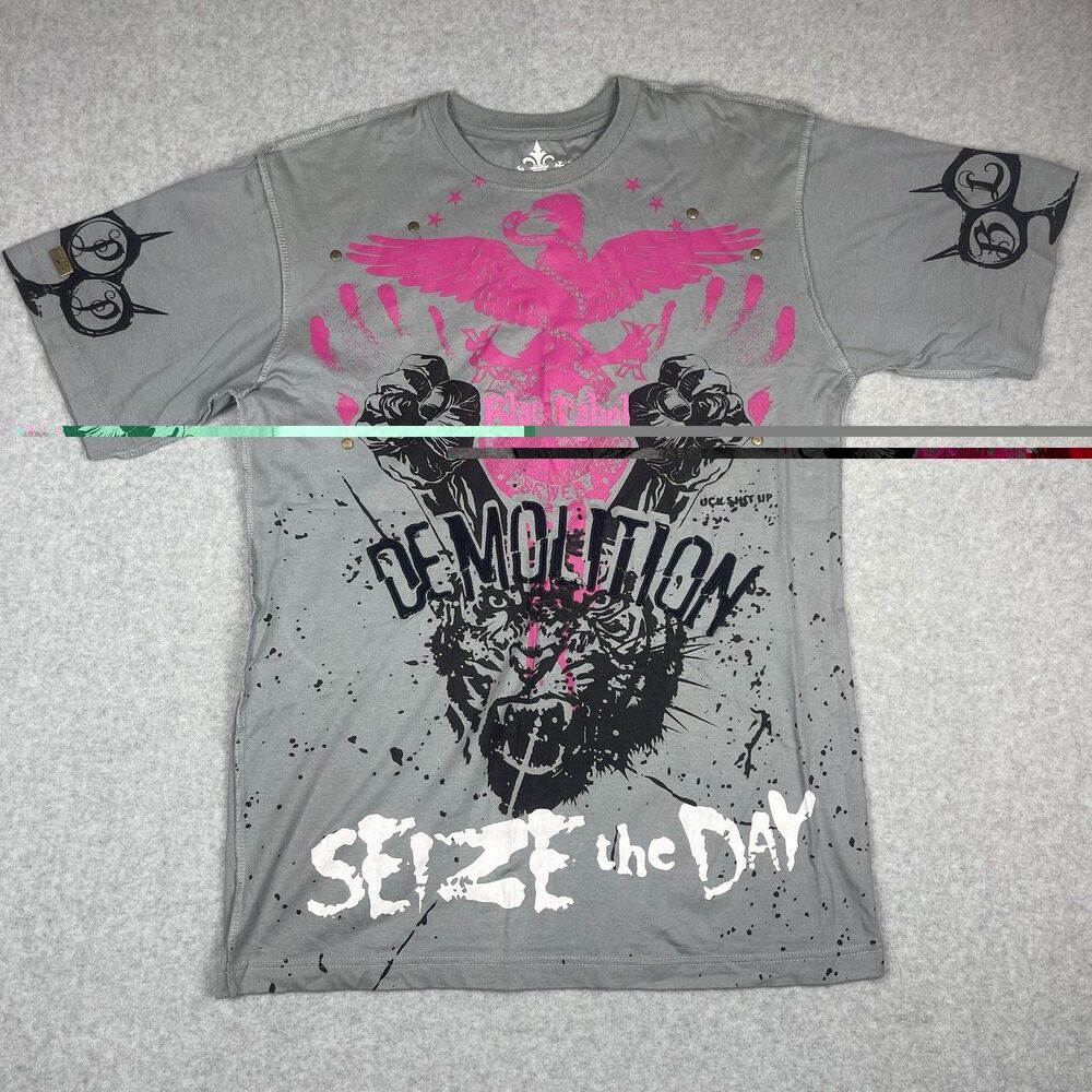 Vintage Blac Label Premium Product "Project Mayhem" All-Over Print T-Shirt